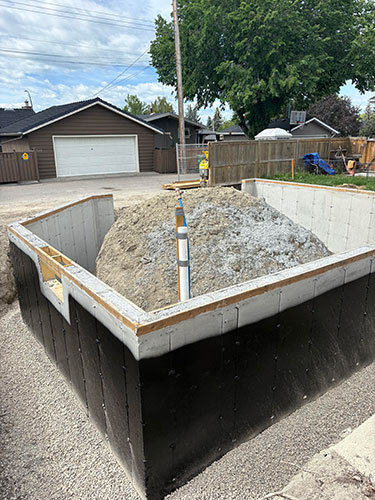 Image 2 - foundation excavation by Calgary's 2 Sons Excavating.